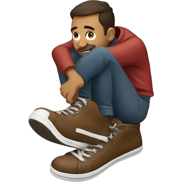 guy inside a shoe emoji