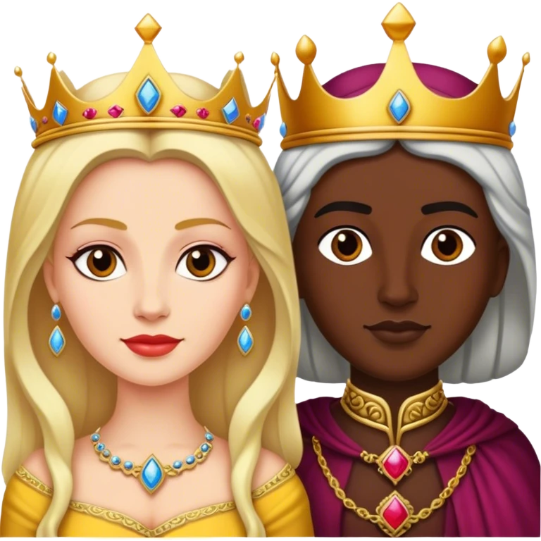 Paşa ve kraliçe emoji