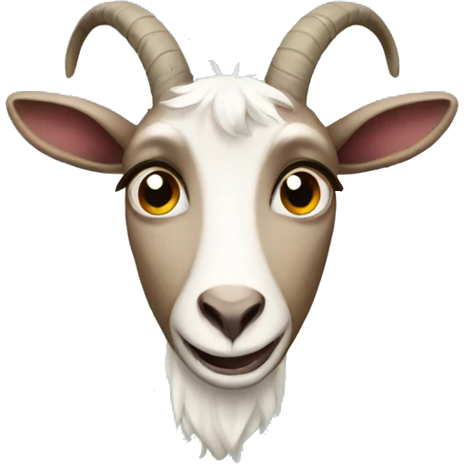 funny crying goat emoji