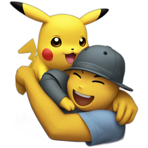 Pikachu HUG évolue cote emoji