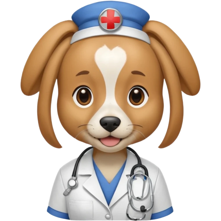 dog nurse emoji