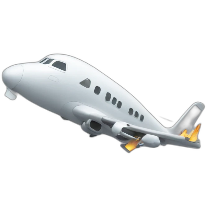 crashing plane emoji