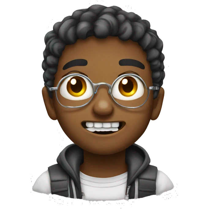 Stupid kid with retainer emoji