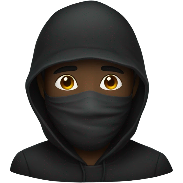 Scammer in mask emoji