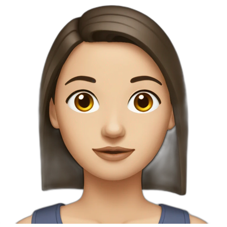 Slavic brunette emoji