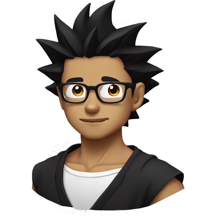 create an emoji of goku black with glasses emoji