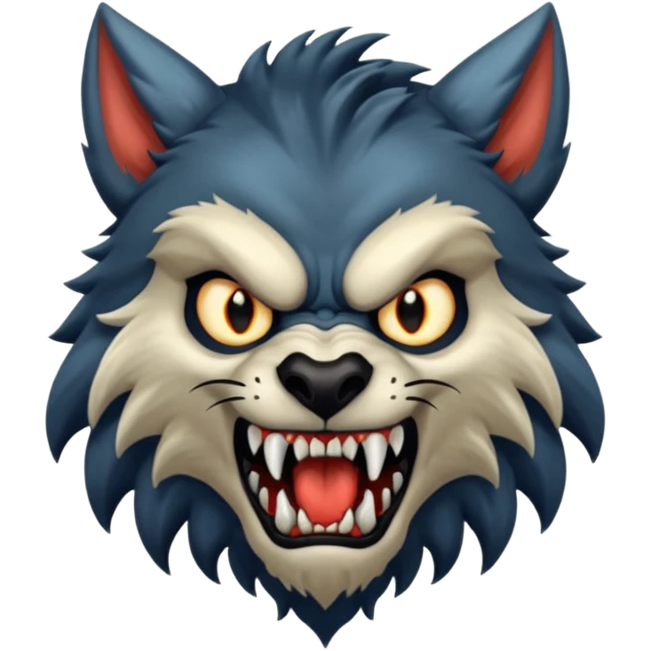 Werewolf mixed with a monster  emoji