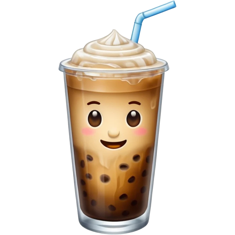 An iced coffee emoji