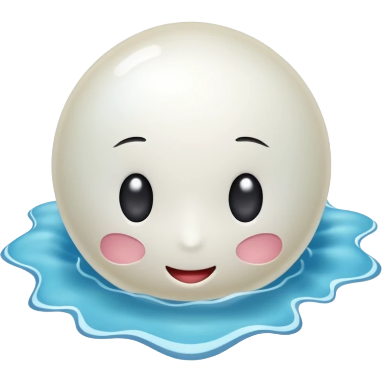 Concha de mar con una perla emoji