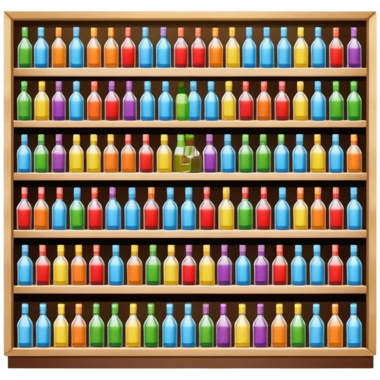 Supermarket liquor section emoji