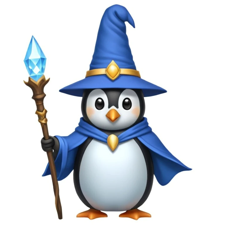 Penguin Wizard emoji
