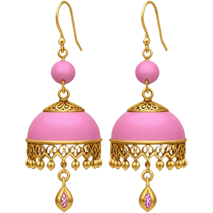 Jhumka pink colour emoji