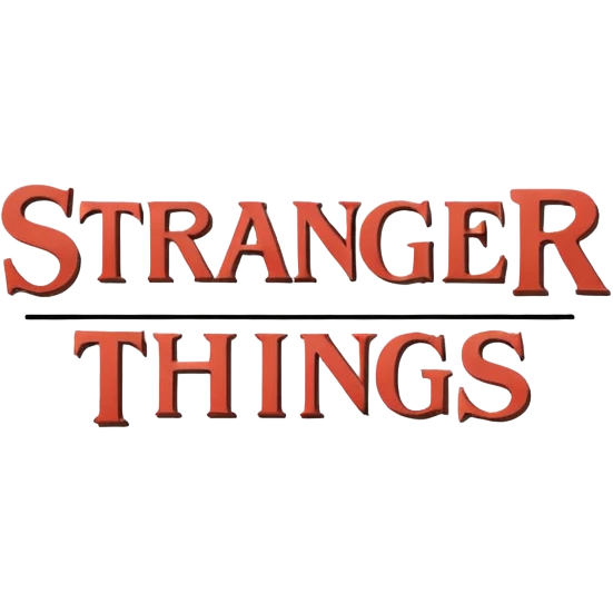 A text saying stranger things emoji