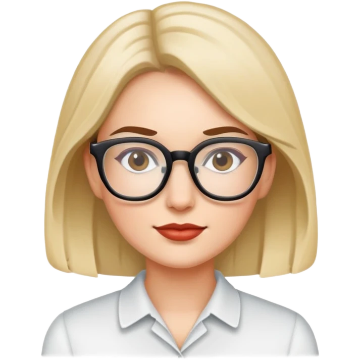 woman with glasses emoji