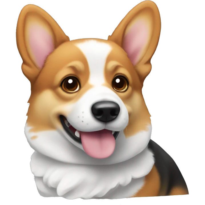 Tri color corgi emoji