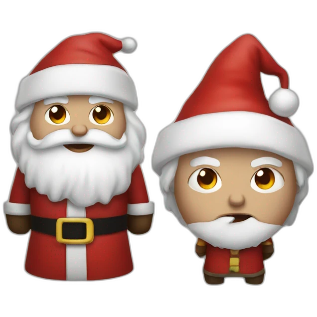 santa with angry potter emoji