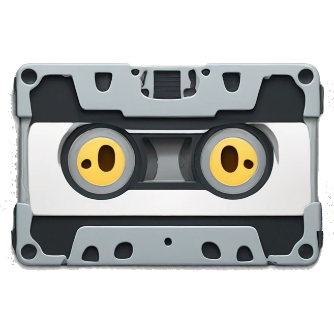 a broken cassette emoji