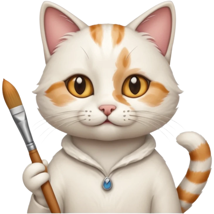 A cat that is an artist  emoji