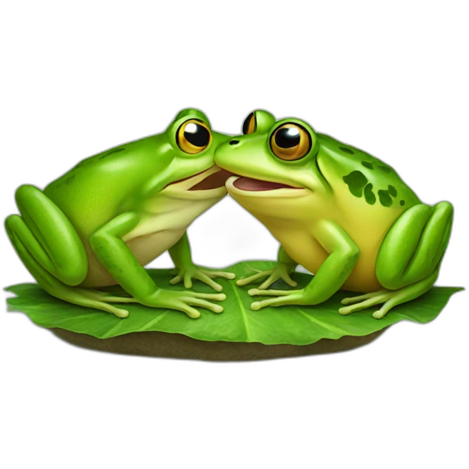 frog eating a frog eating a frog emoji