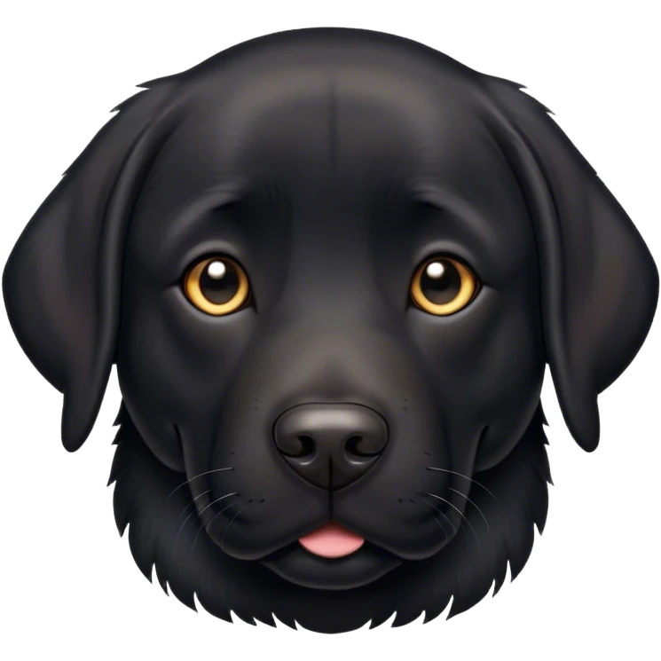 Black lab emoji
