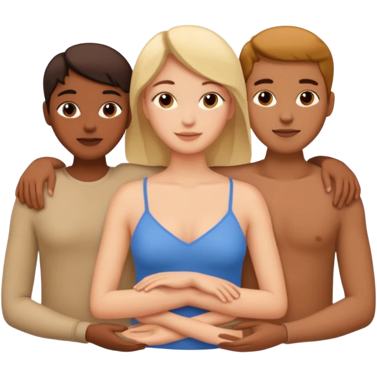 Threesome sex emoji