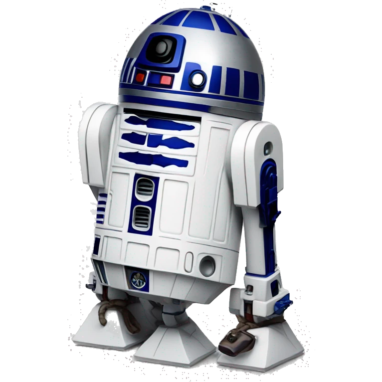R2D2 selling gift cads emoji