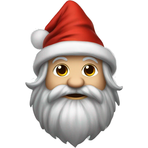 Fantasy dwarf in christmas hat emoji
