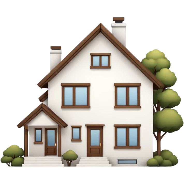 white cozy aesthetic house emoji