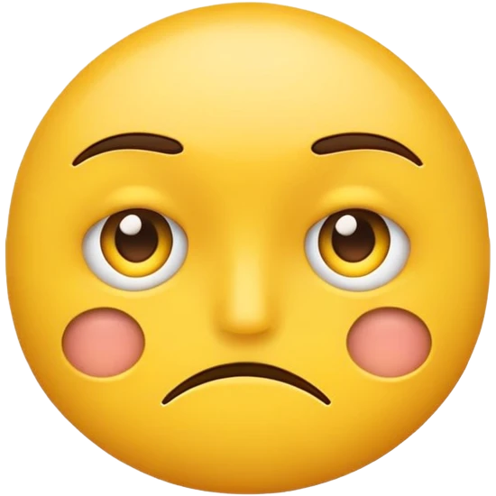 yellow default emoji face suspicious with eyes squinted flat lips  emoji