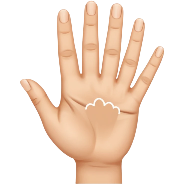 Fais-moi demain coller les unes à côté des autres. La première main gauche le pouce, l’index, majeur sont levé alors que l’annulaire et auriculaire sont repliés. Reproduit la même chose pour la main droite. emoji