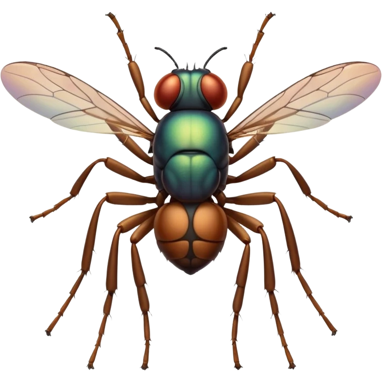 a smiling fly emoji
