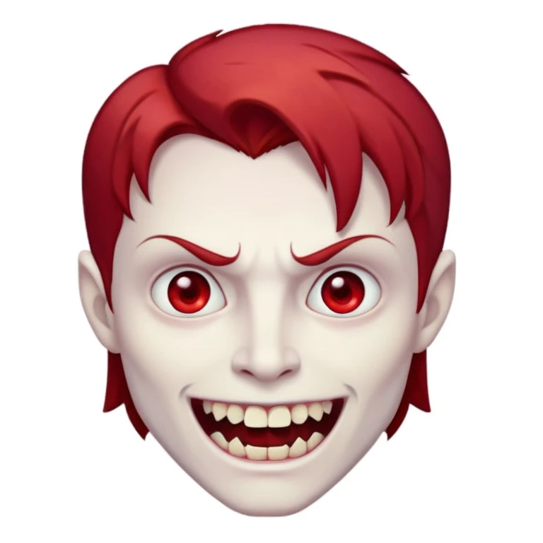 red hair vampire  emoji