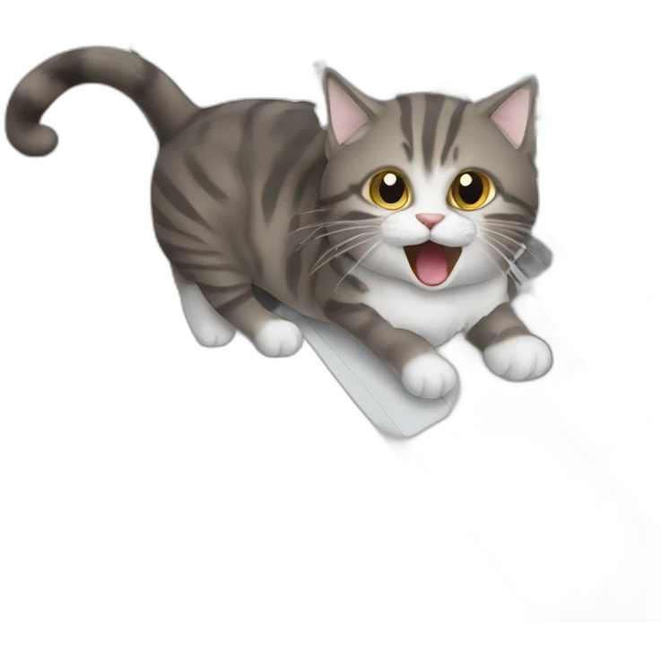 cat hit the laptop keyboard emoji