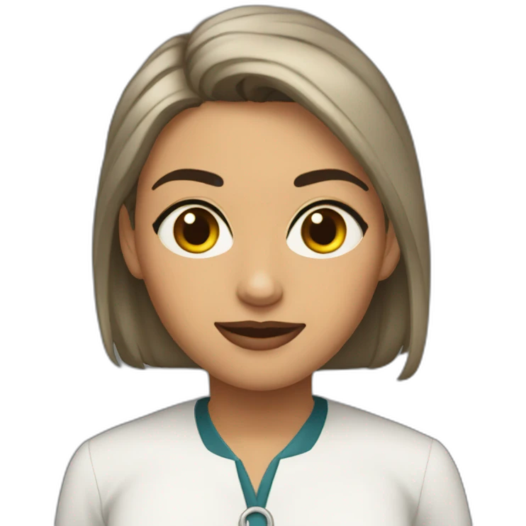 ruth beltran con cara de gato emoji