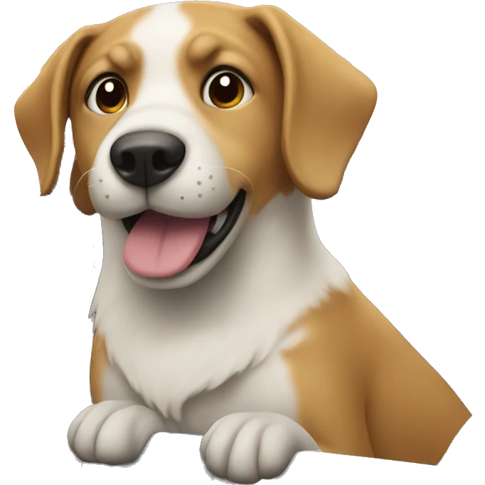 A dog in a car emoji