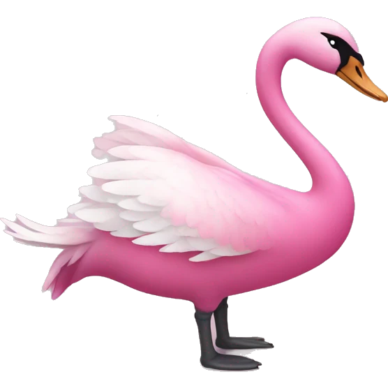 pink swan emoji
