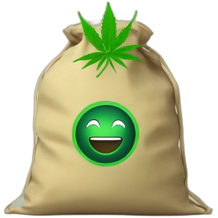 cannabis dans un sac emoji