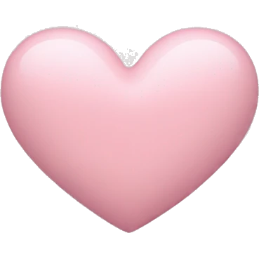 Pastel pink heart emoji