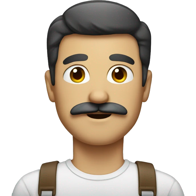 Man with square mustache emoji