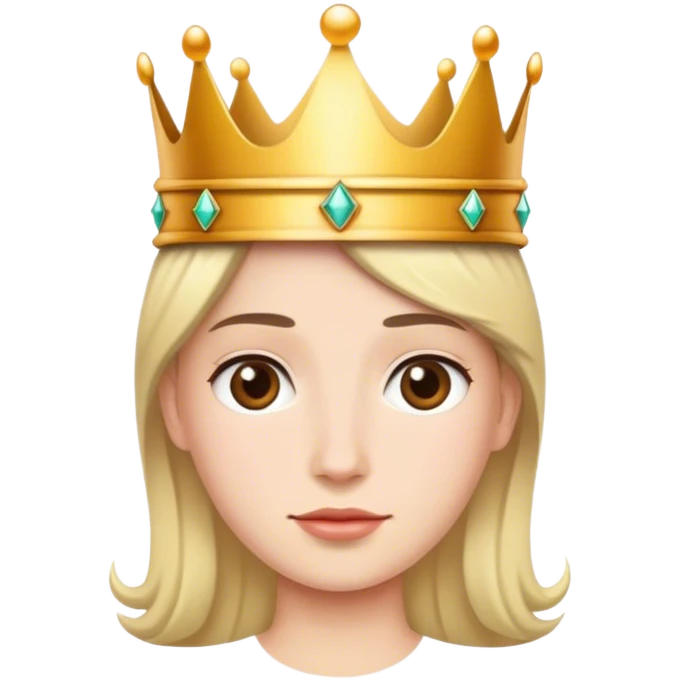 Wearing a crown emoji