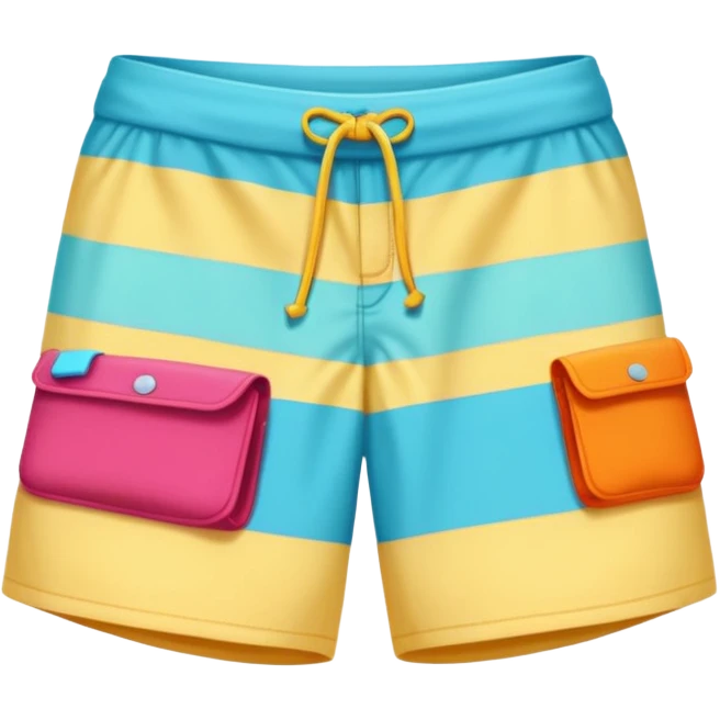 beach clothes folded,  emoji
