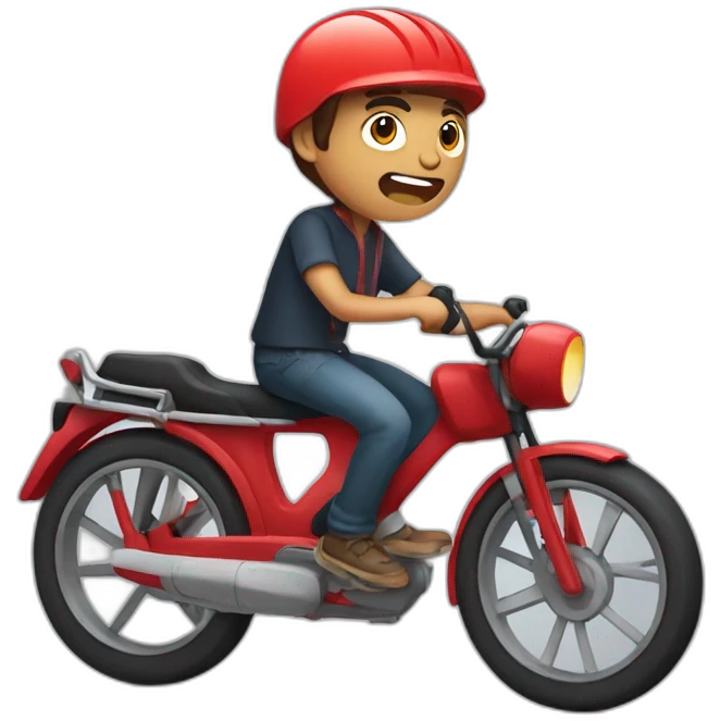 zomato boy on bike emoji