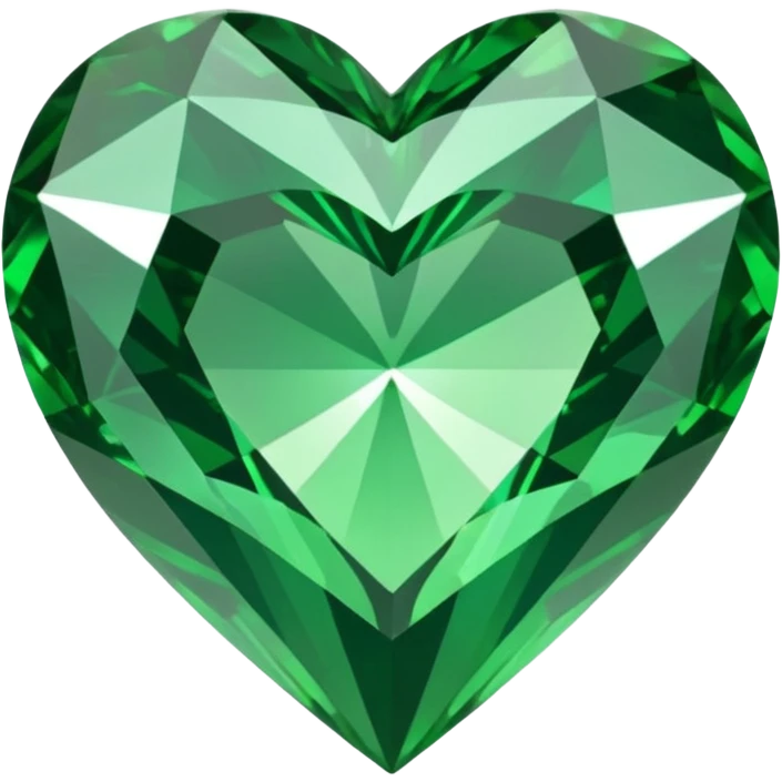 green diamond heart emoji