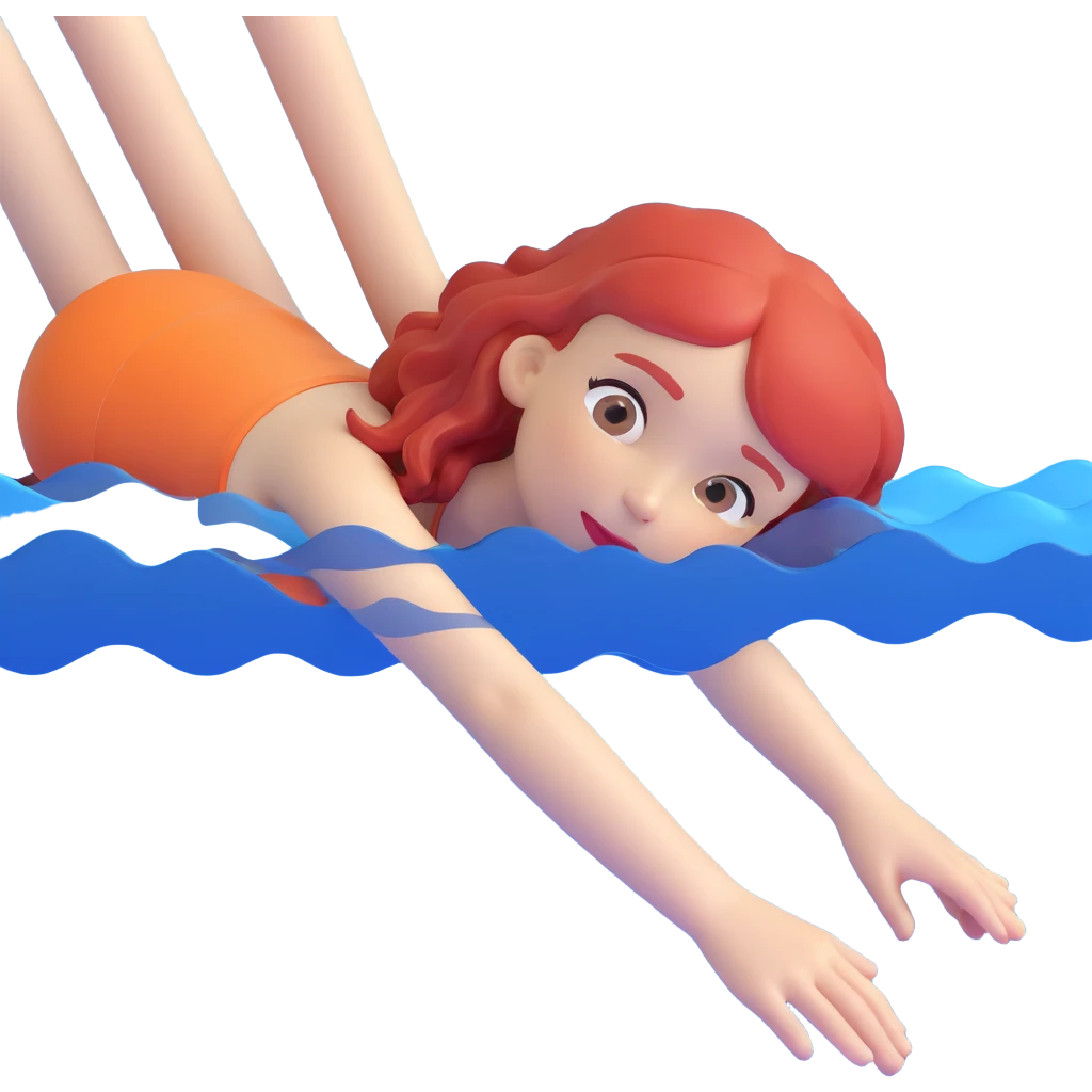 22-year-old redheaded girl athlete swimmer emoji