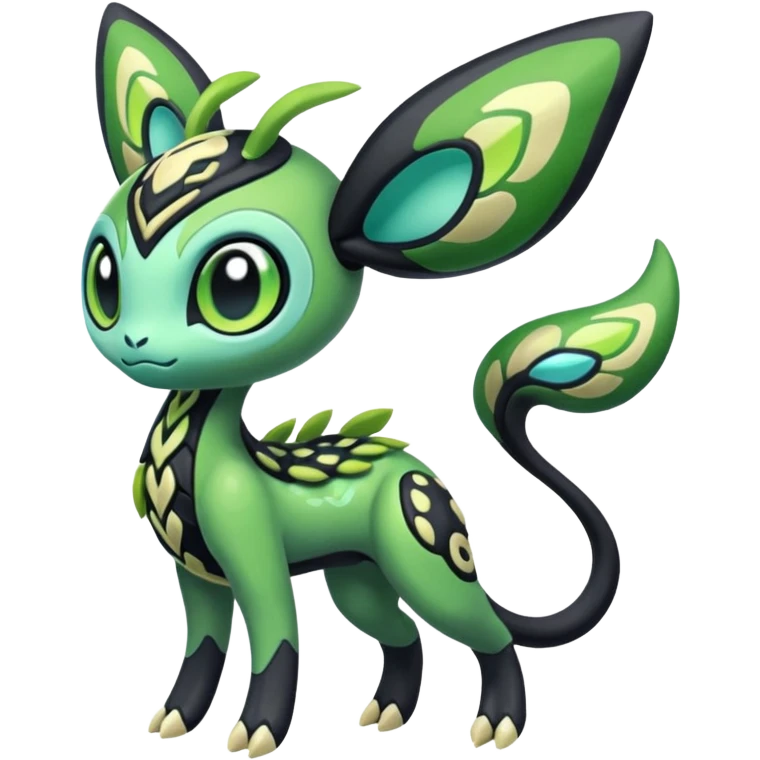 Colorful Exotic Meloetta-Zygarde-Virizion-Venom-Stitch-Fakémon-creature-hybrid emoji