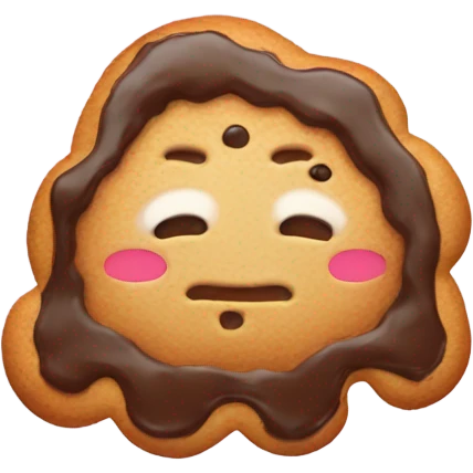 Soaking wet cookie emoji