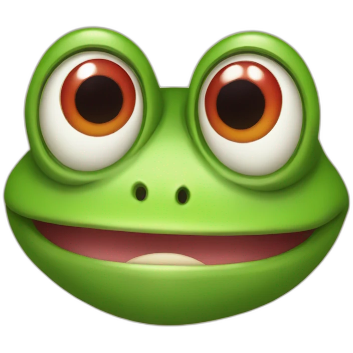 Grenouille rouge emoji