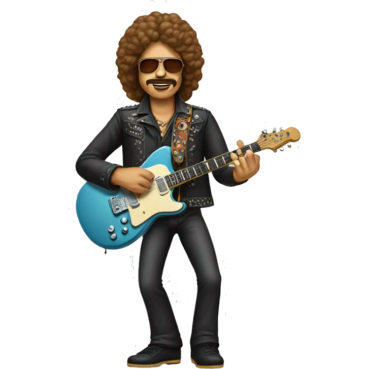 70s rock guitarist emoji