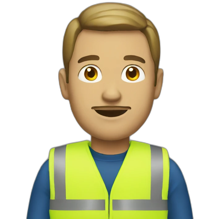 Man in yellow vest emoji
