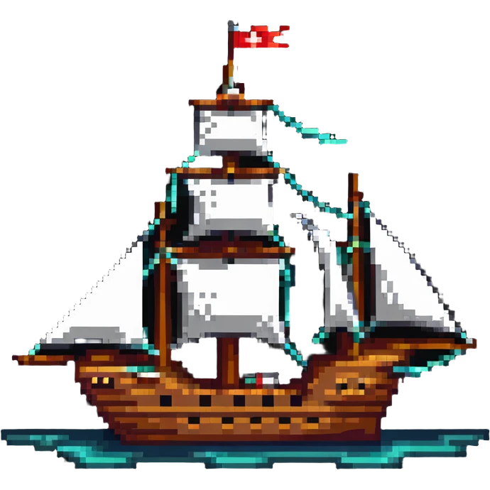 vintage cargo sailing ship emoji
